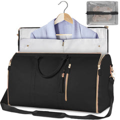 Chic folding suit carrier in black