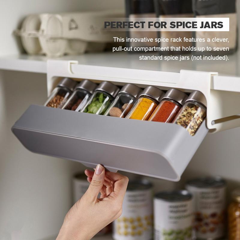 Self-Adhesive Wall-Mounted Spice Organizer