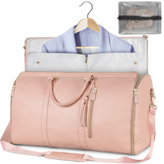 Chic folding suit carrier in Pink